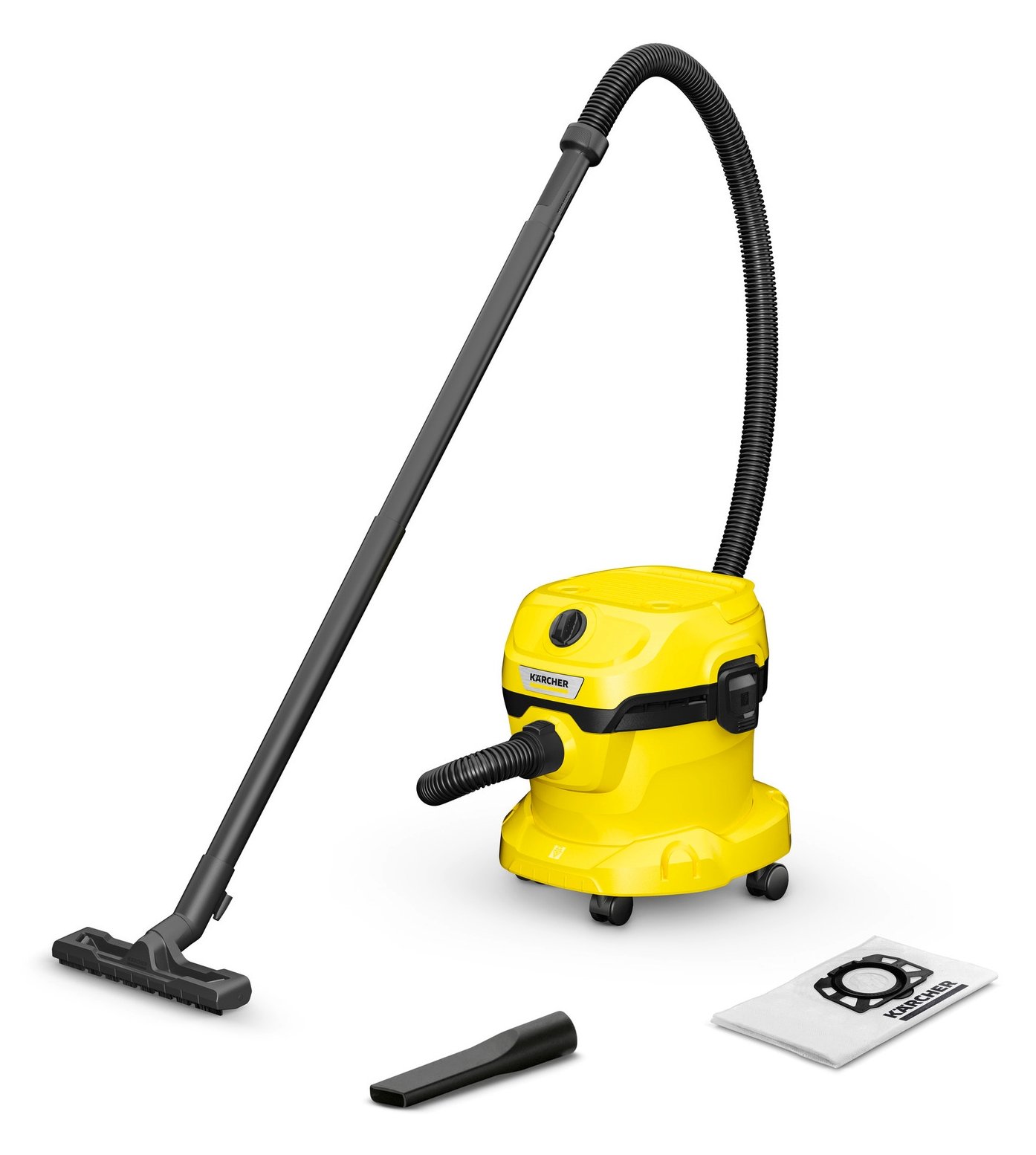 Kärcher WD 2 Plus V-12/4/18 - 1000 W - Trommel-Vakuum - Trocken&Nass - Staubbeutel - 12 l - Schaum