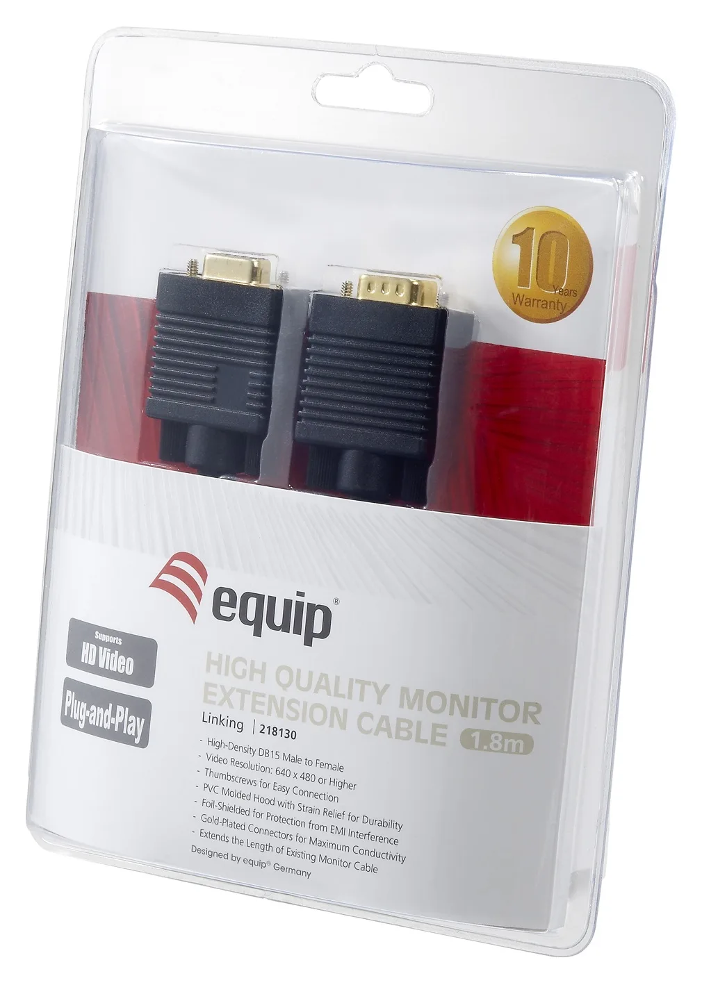 Equip VGA-Verlängerungskabel - HD-15 (VGA) (M), Ansicht 2