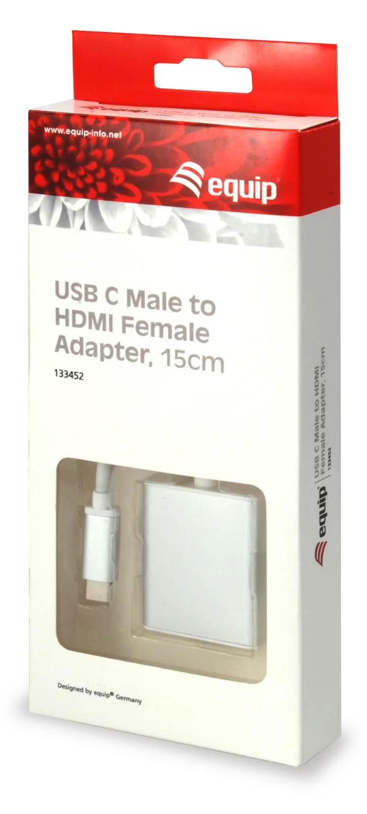 Equip Video- / Audio-Adapter - 24 pin USB-C männlich zu HDMI weiblich, Ansicht 4