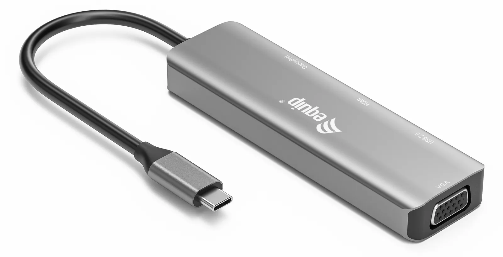 Equip Videoadapter - 24 pin USB-C männlich zu USB, HD-15 (VGA), Ansicht 2