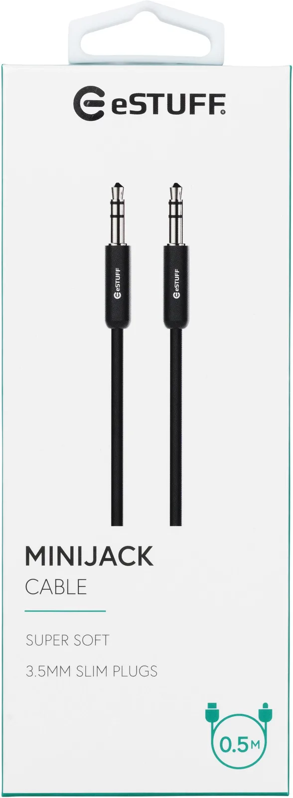 eSTUFF Audiokabel - mini-phone stereo 3.5 mm männlich zu mini-phone stereo 3.5 mm männlich, Ansicht 2