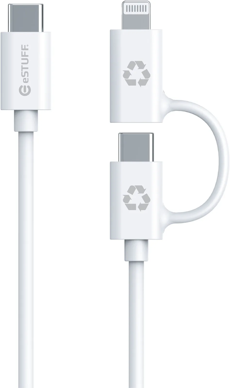 eSTUFF INFINITE GRS Super Soft 100% Recycled TPE 2-IN-1 - Kabel - Digital/Daten, Ansicht 2