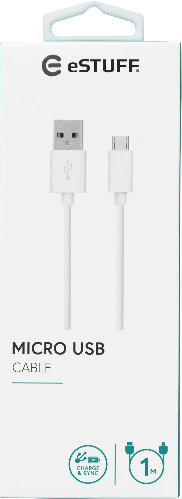 eSTUFF USB-Kabel - Micro-USB Type A (M) zu USB (M), Ansicht 2