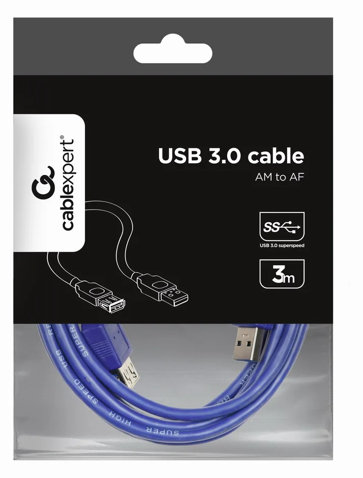 Gembird CCP-USB3-AMAF-10 - USB-Verlängerungskabel - USB Typ A (W), Ansicht 2