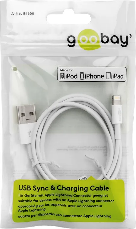 Goobay - Lightning-Kabel - Lightning (M) bis USB (M), Ansicht 2