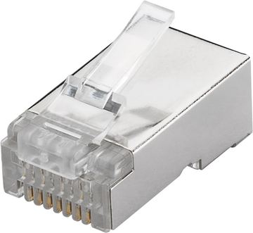 Goobay - Netzwerkanschluss - RJ-45 (M) - abgeschirmt - CAT 6 (Packung mit 10) von LumaTech