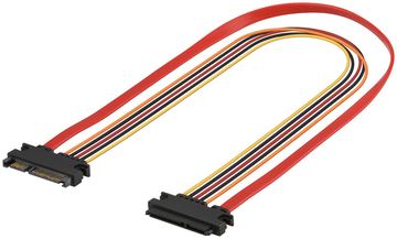 Goobay - SATA-Kabel - SATA Combo (M) bis SATA Combo (W) von LumaTech