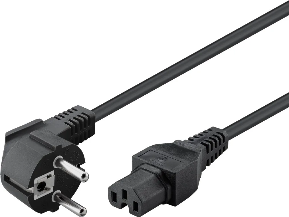 Goobay - Stromkabel - IEC 60320 C15 zu CEE 7/7 (M), Ansicht 2