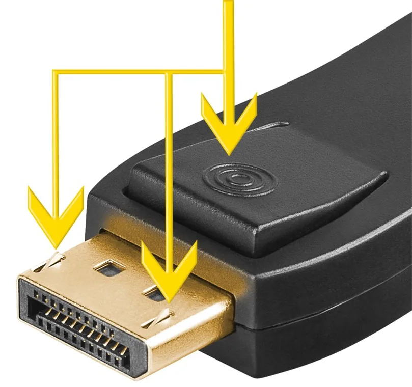 Goobay - Videoanschluß - DisplayPort (M) bis HDMI (W), Ansicht 3