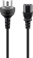 Goobay 95732 - 2 m - Netzstecker Typ K - IEC C13 - H05VV-F3G - 250 V von LumaTech