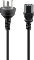 Goobay 95732 - 2 m - Netzstecker Typ K - IEC C13 - H05VV-F3G - 250 V