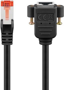Goobay CAT 6 Verlängerungskabel S/FTP PiMF schwarz - Kupferleiter CU halogenfreier von LumaTech