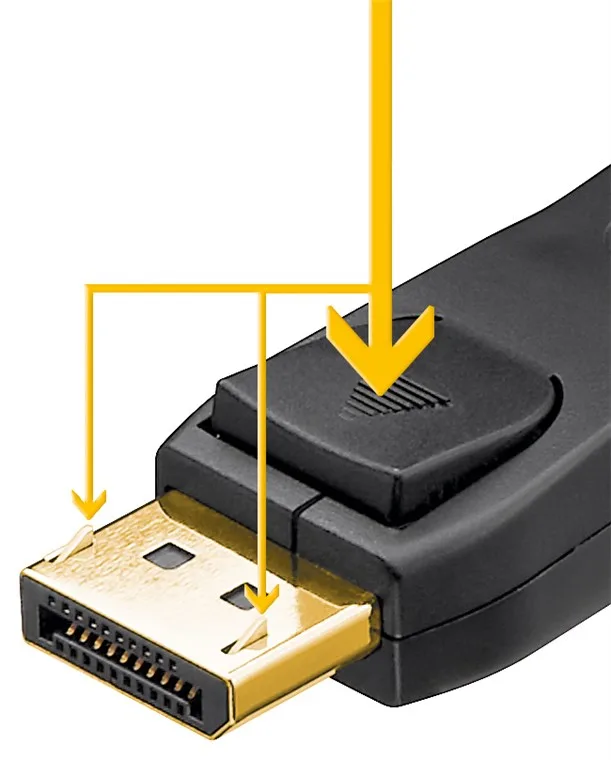 Goobay DisplayPort -Kabel 2.0 40 Gbit/s - 8K/60Hz - 5m, Ansicht 3