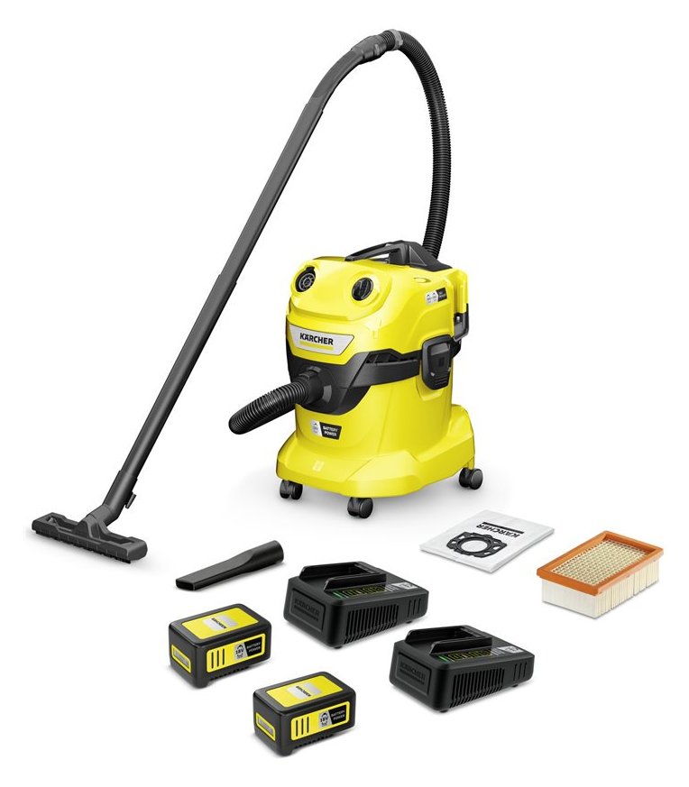 Kärcher WD 4-18 Dual Battery Set Akku-Nass-/Trockensauger