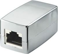 Goobay RJ45 Modularkupplung/Verbinder - CAT 6 - RJ-45 - Silber - Weiblich - Gerade - Nickel - Zink - Cat6 von LumaTech