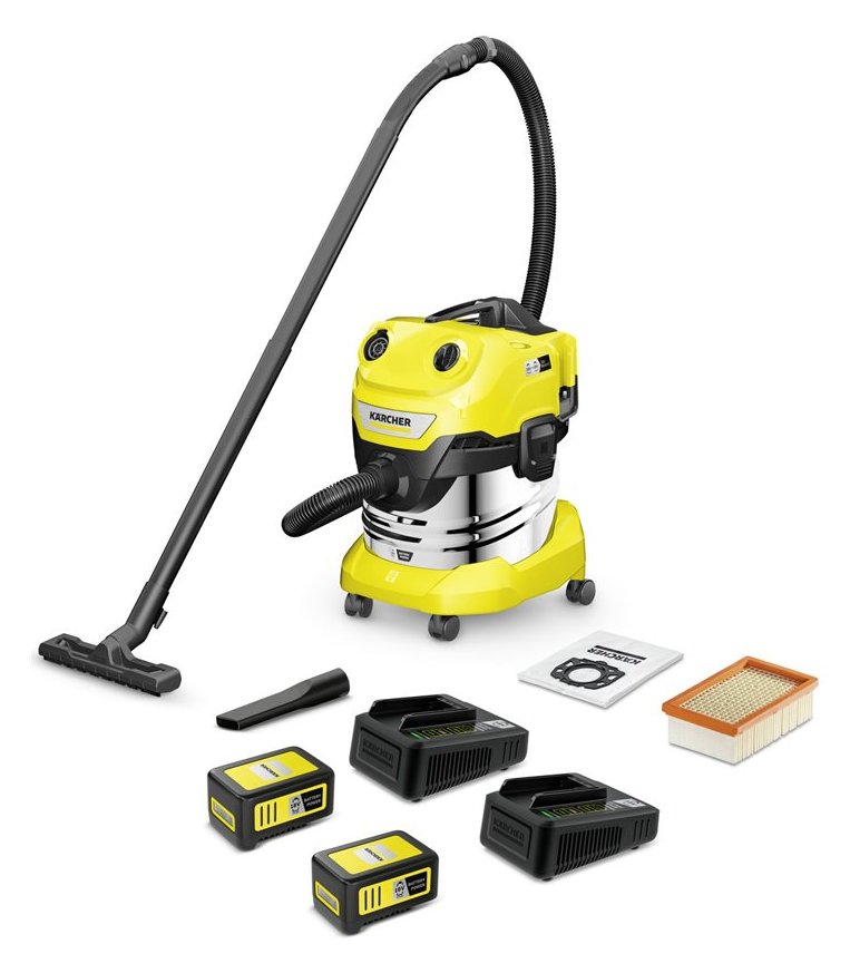 Kärcher WD 4-18 S Dual Battery Set Akku-Nass-/Trockensauger