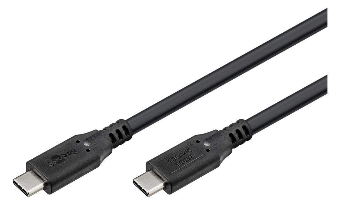 Goobay USB-C -Kabel USB 3.2 100 W 10 Gbit/s Power Delivery 1 m - -Stecker> - Kabel - Digital/Daten von LumaTech