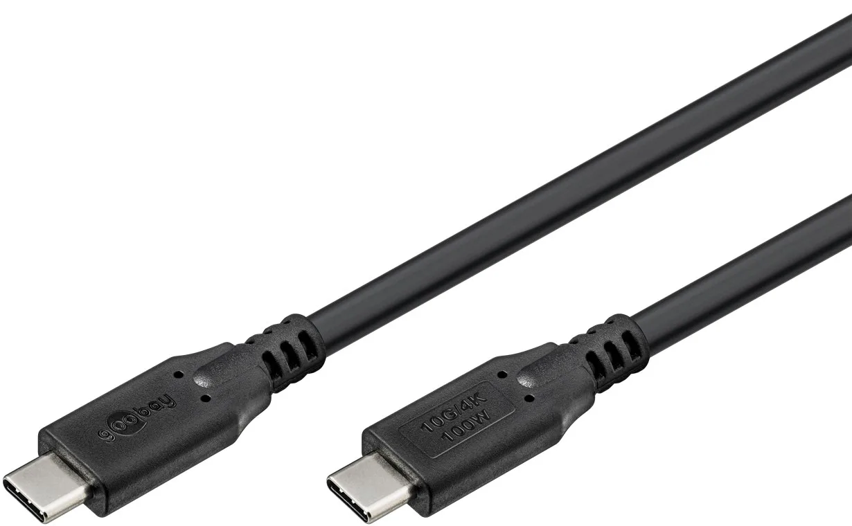 Goobay USB-C -Kabel USB 3.2 100 W 10 Gbit/s Power Delivery 1.5 m - -Stecker> - Kabel - Digital/Daten, Ansicht 2