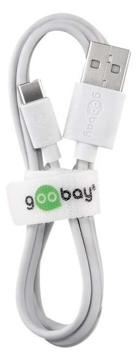 Goobay USB-C Lade- und Synchronisationskabel - 1m - 1 m - USB A - USB C - USB 2.0 - 480 Mbit/s - Weiß von LumaTech