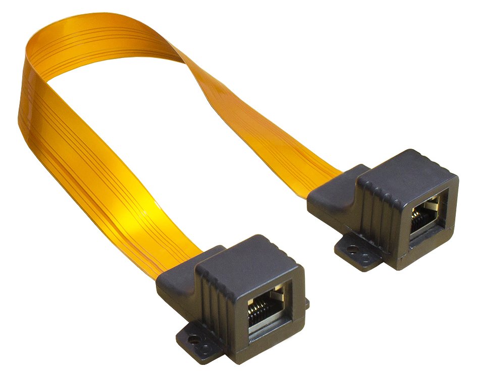 Good Connections Ethernet Fensterdurchführung High-Quality - transparent - Gesamtlänge inkl. Stecker 25cm