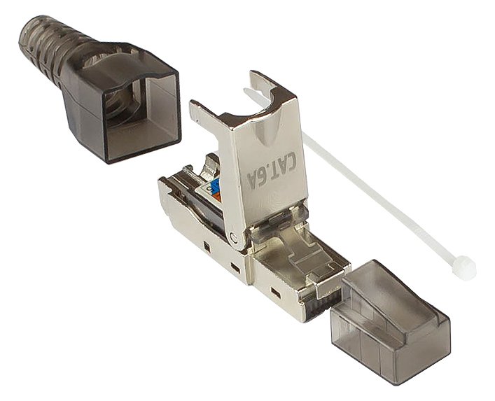Good Connections GC-N0147 - RJ-45 - Schwarz - Silber - Transparent - Männlich - Gerade - Cat6a - S/UTP (STP)