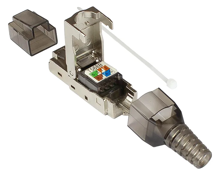 Good Connections GC-N0147 - RJ-45 - Schwarz - Silber - Transparent - Männlich - Gerade - Cat6a - S/UTP (STP), Ansicht 2