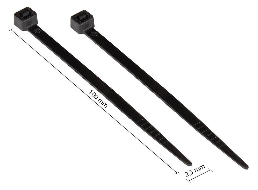 Good Connections KAB-10S25 - Kabelbinder mit paralleler Einführung - Nylon - Schwarz - 2,2 cm - V2 - -40 - 85 °C