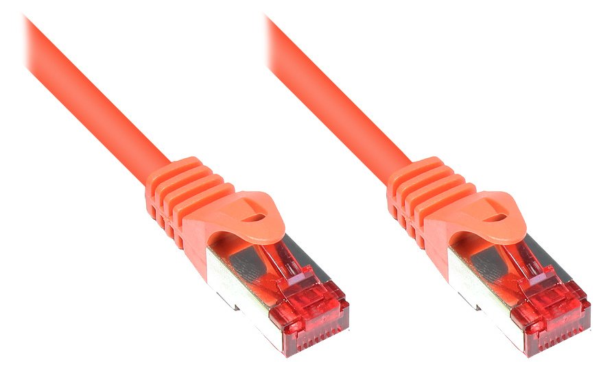 Good Connections RNS Patchkabel mit Rastnasenschutz - Cat. 6 - S/FTP - PiMF - PVC - 250MHz - orange - 2m