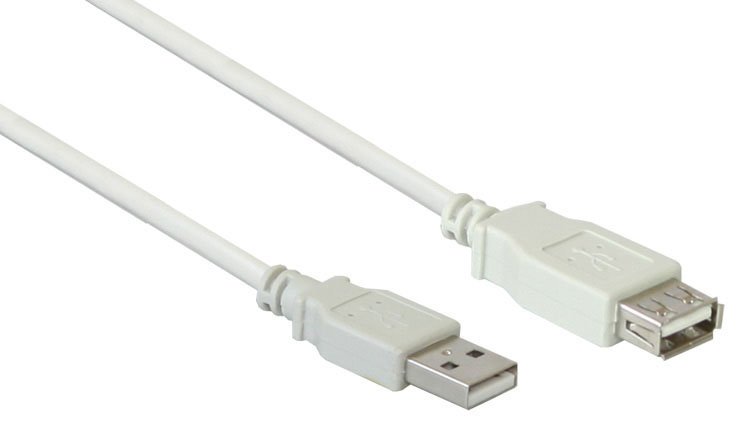 Good Connections Verlängerungskabel USB 2.0 Stecker A an Buchse A - grau - 1,8m von LumaTech
