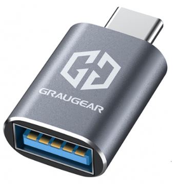 GrauGear USB 3.2 Gen2 Adapter Type-A zu Type-C Stecker 2 Stk - Adapter - Digital/Daten von LumaTech