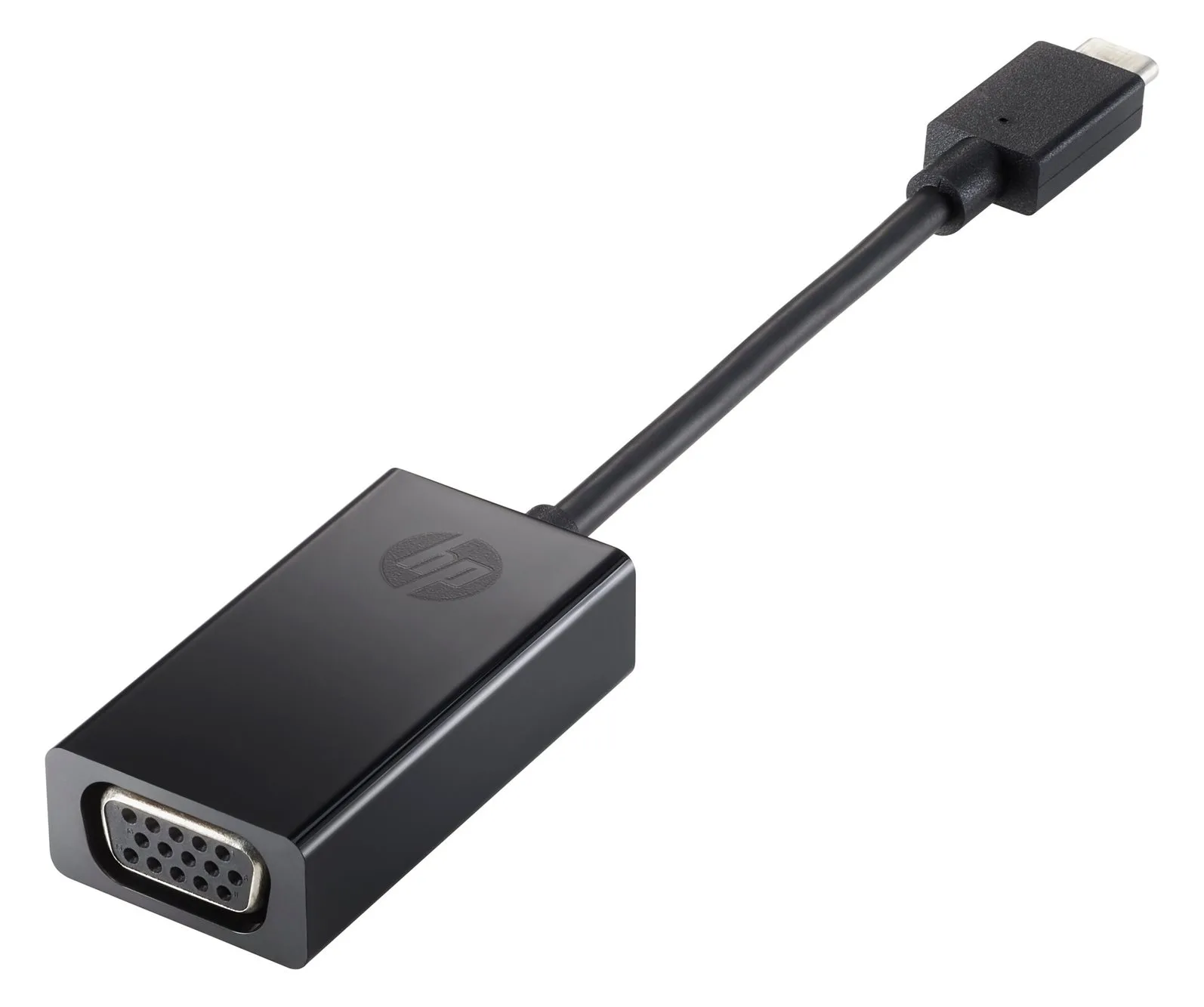 HP  Externer Videoadapter - USB-C - D-Sub - Schwarz, Ansicht 3