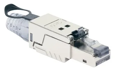 IC Intracom Intellinet Modular Plug Cat6a 10G Shielded Toolless RJ45 Modular Field Termination Plug with Pull-ring, Ansicht 4