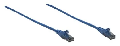 IC Intracom Intellinet Network Patch Cable, Cat6, 0.5m, Blue, CCA, U/UTP, PVC, RJ45 - Patch-Kabel - RJ-45 (M), Ansicht 2
