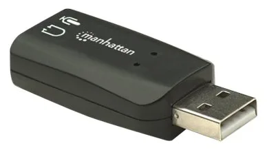 IC Intracom Manhattan USB-A Sound Adapter, USB-A to 3.5mm Mic-in and Audio-Out ports, 480 Mbps (USB 2.0), Ansicht 3