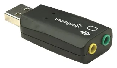 IC Intracom Manhattan USB-A Sound Adapter, USB-A to 3.5mm Mic-in and Audio-Out ports, 480 Mbps (USB 2.0), Ansicht 4