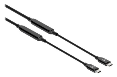 IC Intracom Manhattan USB-C to USB-C Cable, 5m, Male to Male, Black, 10 Gbps (USB 3.2 Gen2 aka USB 3.1), Ansicht 4