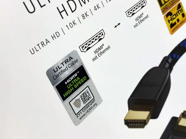 in-akustik 00423520 - 2 m - HDMI Typ A (Standard) - HDMI Typ A (Standard) - 48 Gbit/s - Schwarz - Blau, Ansicht 4