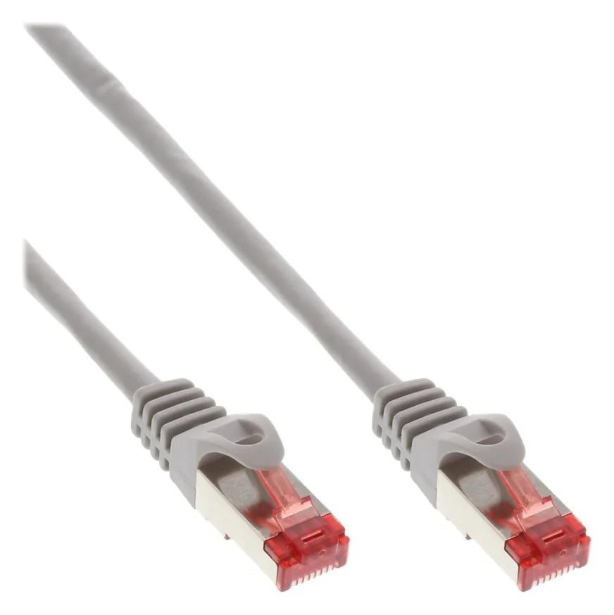 InLine 30er Bulk-Pack Patchkabel - S/FTP (PiMf) - Cat.6 - PVC - CU - grau - 3m, Ansicht 5