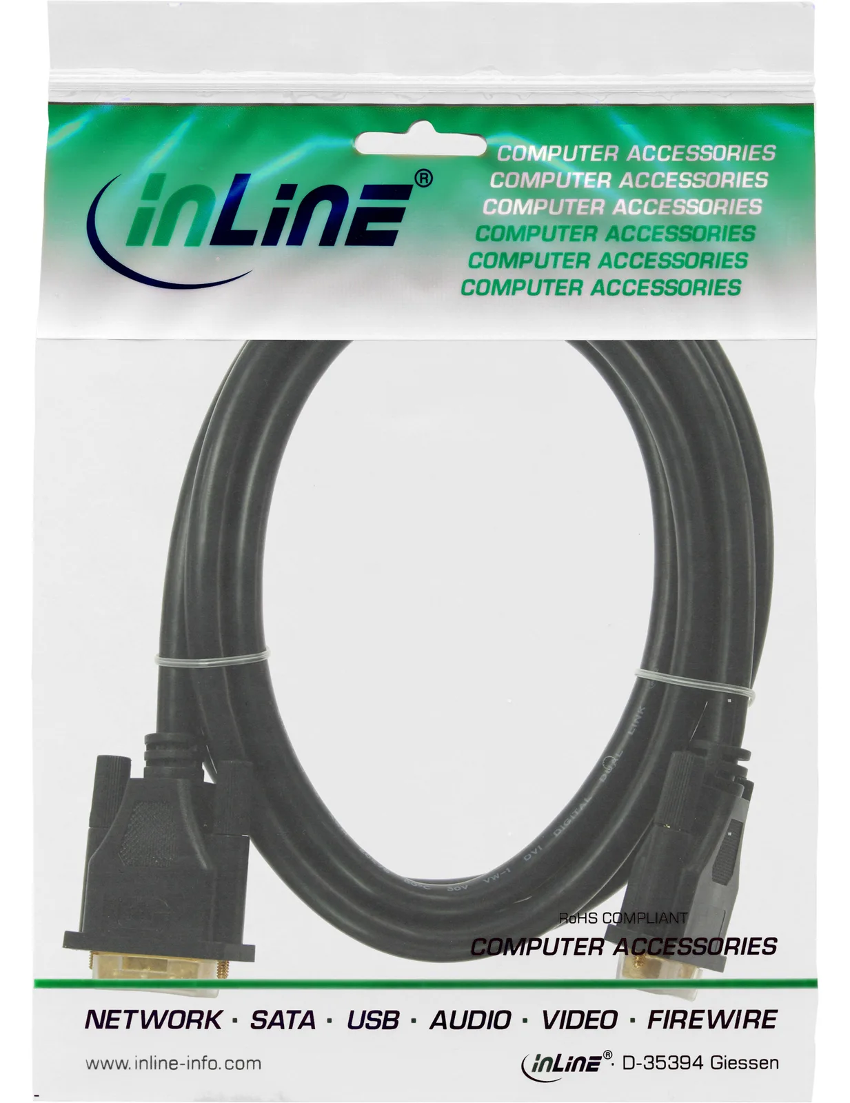 InLine DVI-D Anschlusskabel Premium - digital 24+1 ST / ST - Dual Link - 2m, Ansicht 2