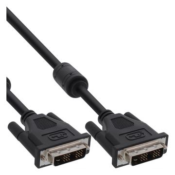 InLine DVI-D Kabel - digital 24+1 Stecker / Stecker - Dual Link - 2 Ferrite - 2m von LumaTech