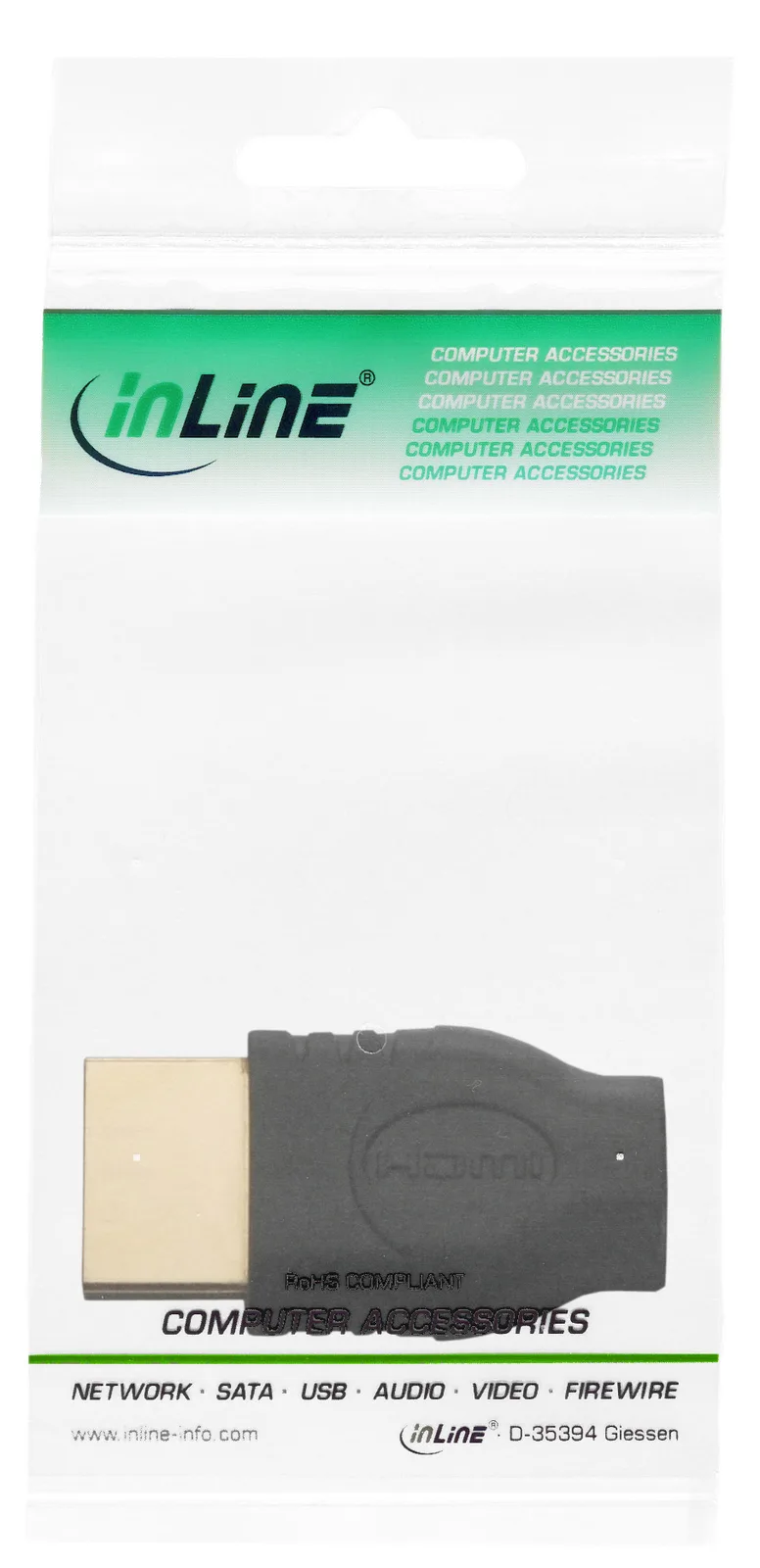 InLine HDMI Adapter - HDMI A Stecker auf Micro HDMI D Buchse, Ansicht 2