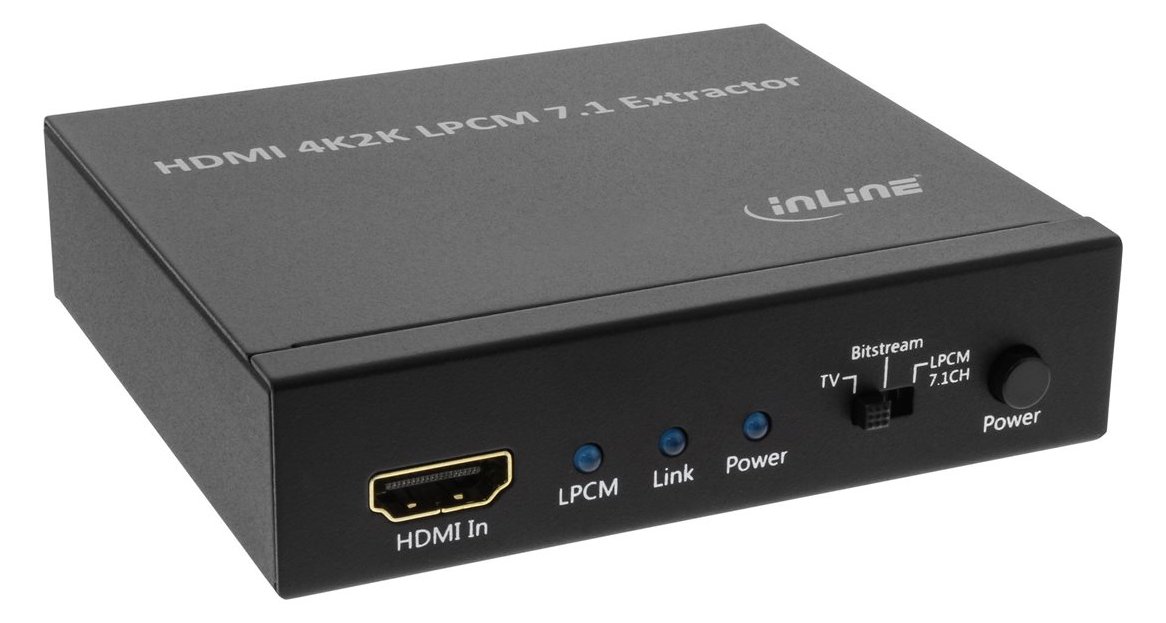 InLine HDMI Audio Extraktor/Signaltrenner - Eingang 4K2K HDMI von LumaTech