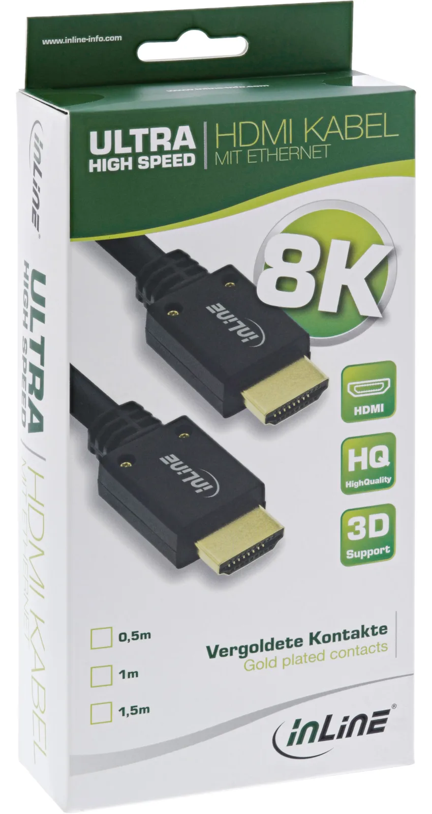 InLine HDMI Kabel - Ultra High Speed HDMI Kabel - 8K4K - Stecker / Stecker - 2m, Ansicht 3