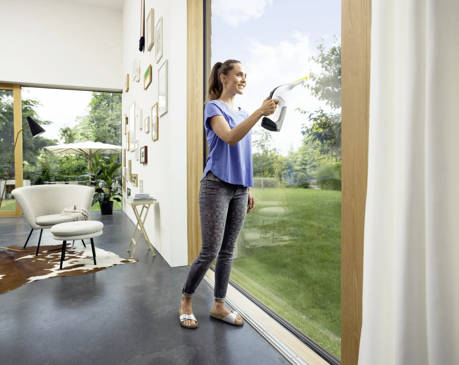 Kärcher WV 6 Plus, Silber, Weiß, 0,15 l, 28 cm, 300 m², Ansicht 3