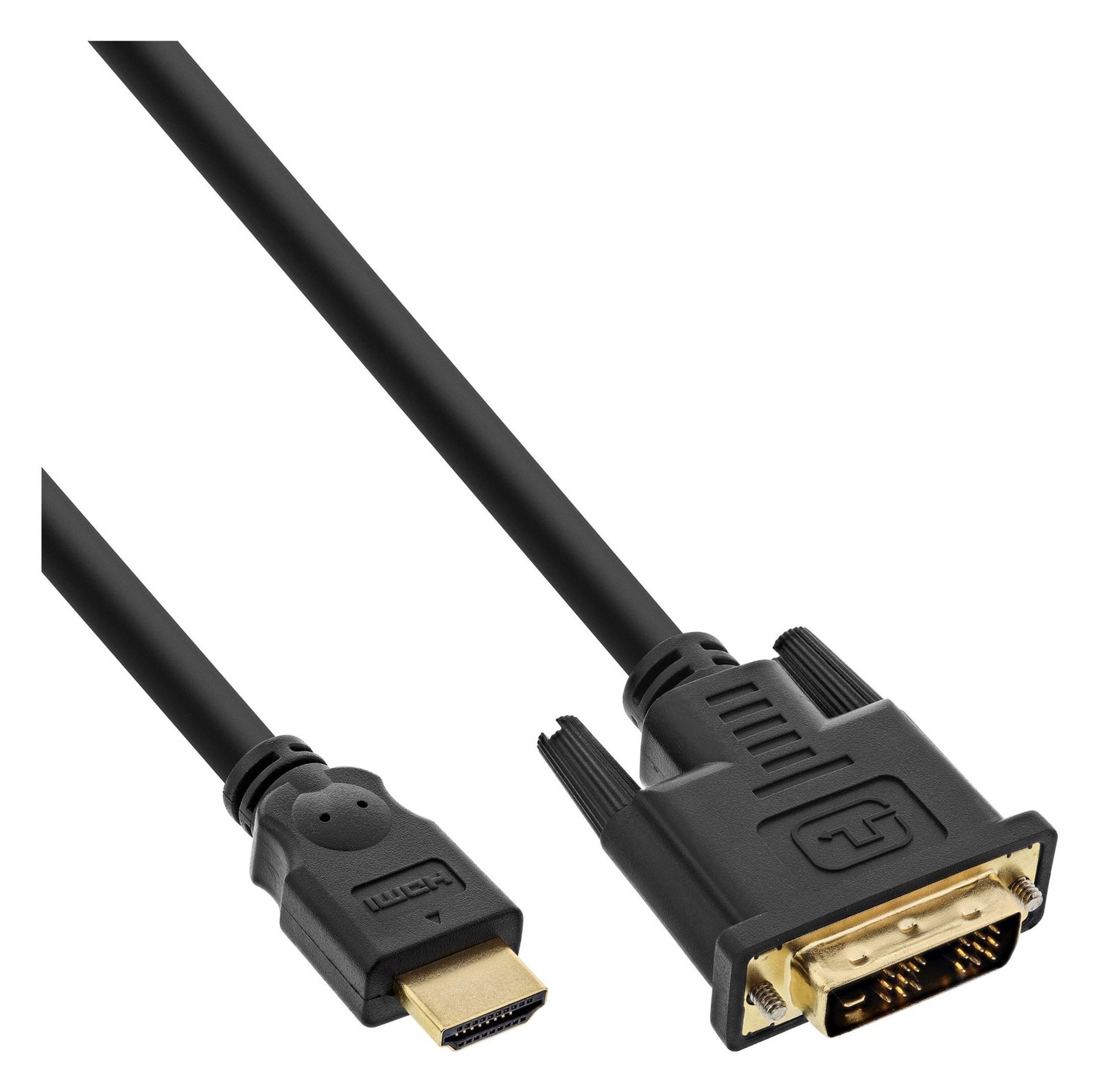 InLine HDMI-DVI Kabel - vergoldete Kontakte - HDMI ST auf DVI 18+1 ST - 3m von LumaTech