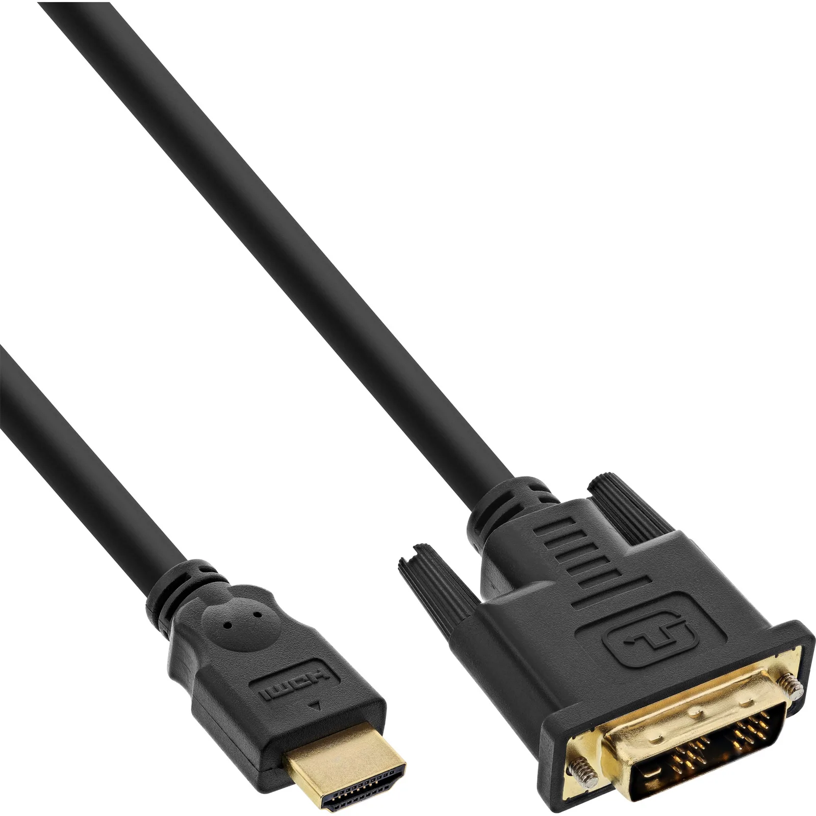 InLine HDMI-DVI Kabel - vergoldete Kontakte - HDMI ST auf DVI 18+1 ST - 3m, Ansicht 2