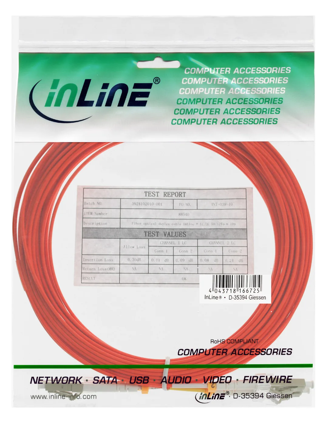 InLine LWL Duplex Kabel - LC/LC - 50/125µm - OM2 - 7m, Ansicht 2