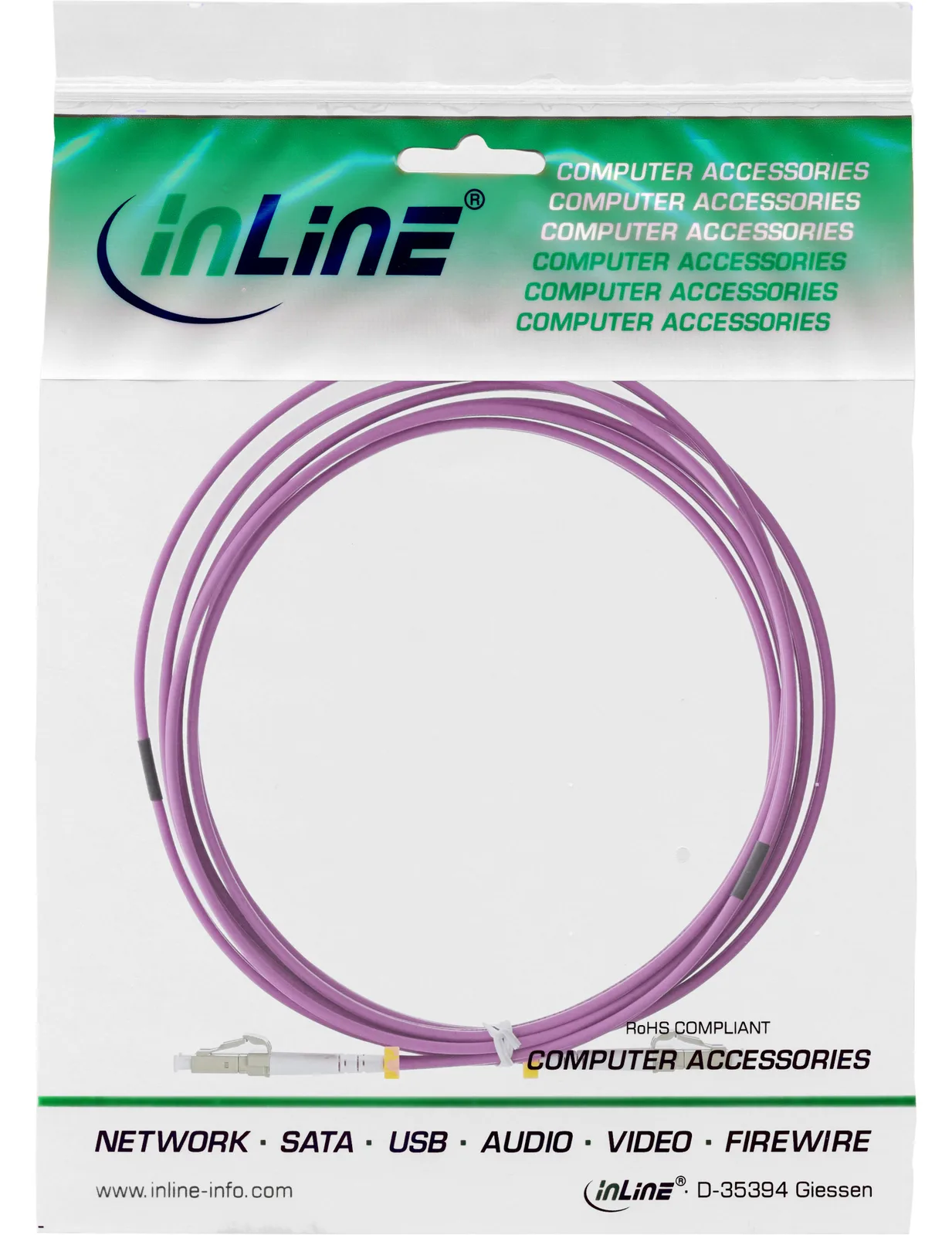 InLine LWL Duplex Kabel - LC/LC - 50/125µm - OM4 - 3m, Ansicht 4