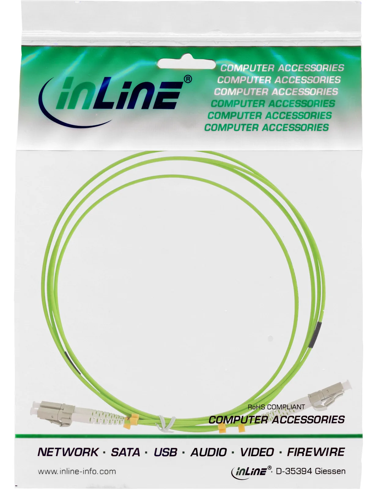 InLine LWL Duplex Kabel - LC/LC - 50/125µm - OM5 - 15m, Ansicht 4