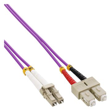 InLine LWL Duplex Kabel - LC/SC - 50/125µm - OM4 - 3m von LumaTech